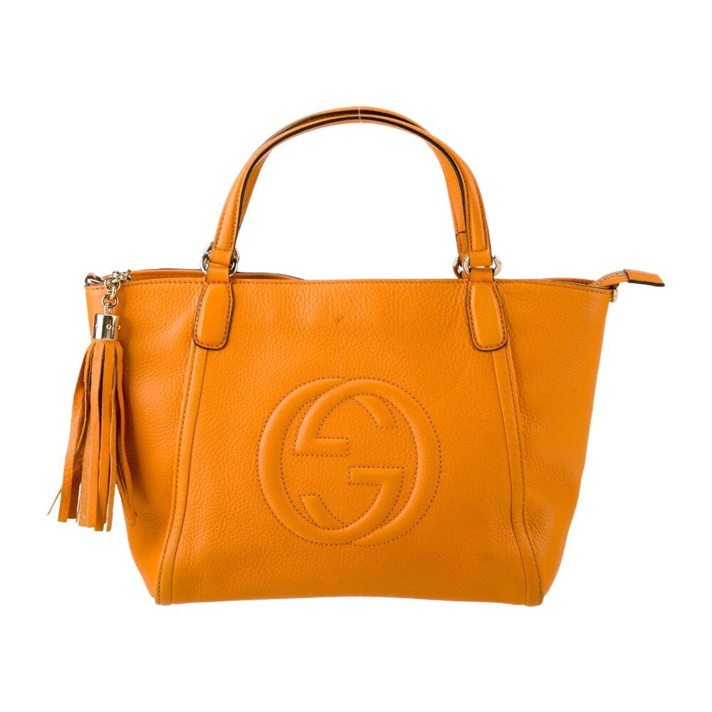 ♥️Gucci Small Yellow Soho Cellarius Tote♥️